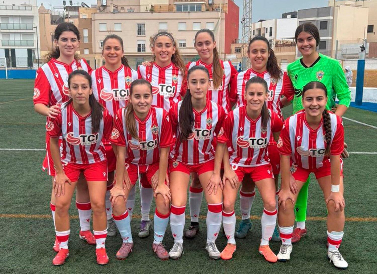 Once presentado por las rojiblancas en su encuentro frente al Melilla Ciudad del Deporte Atm de este pasado domingo.