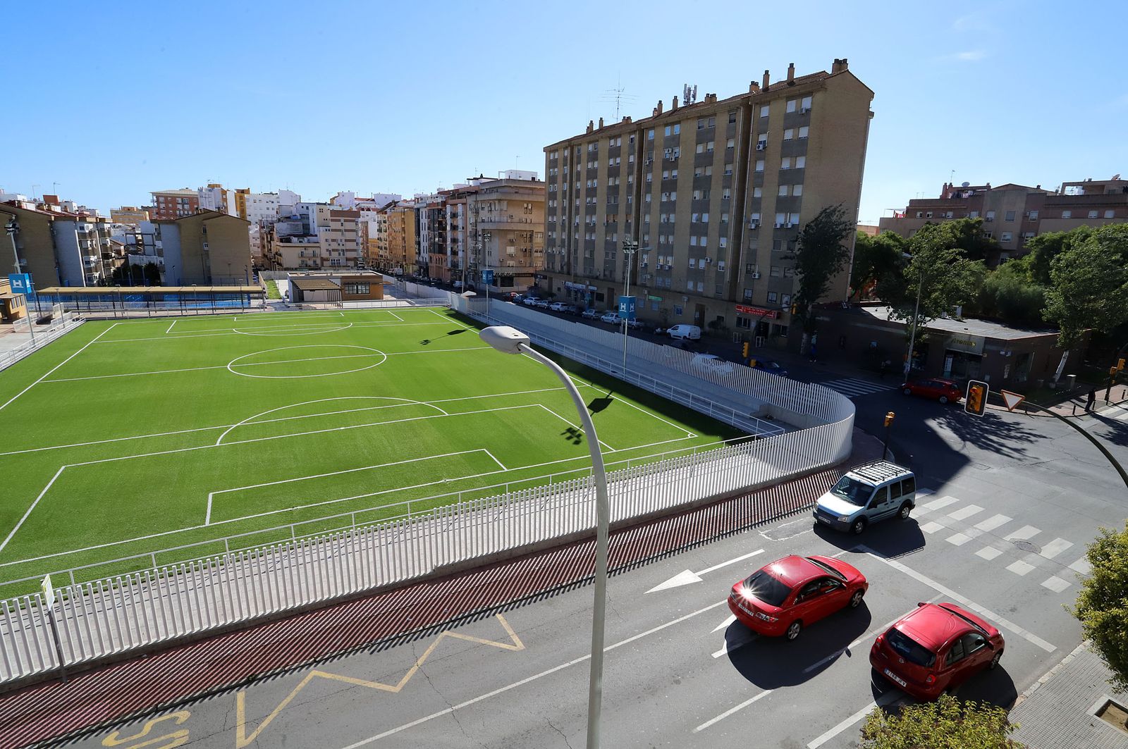 Vista del polideportivo Las Américas.