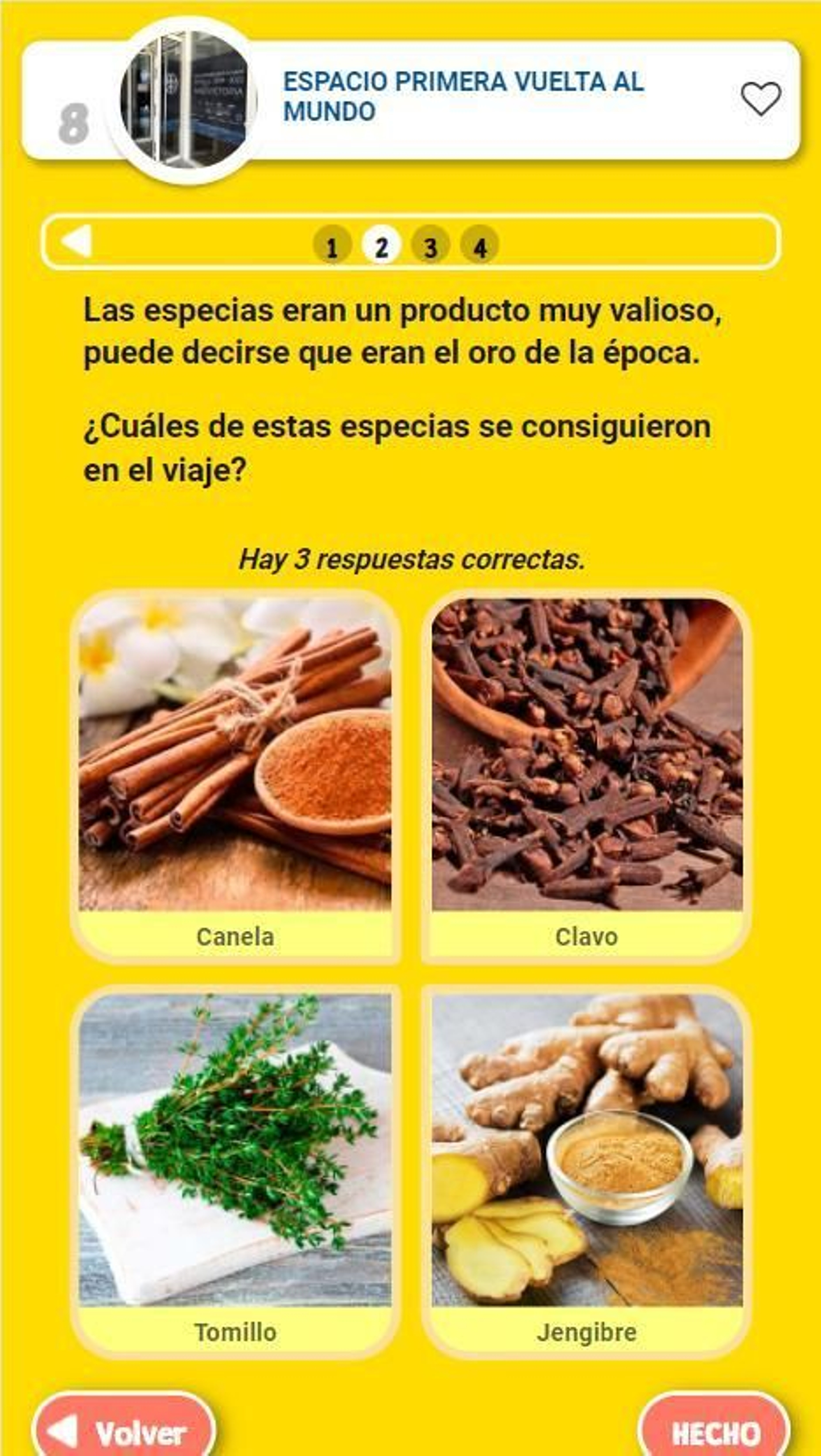 Preguntas en el Espacio Primera Vuelta al Mundo