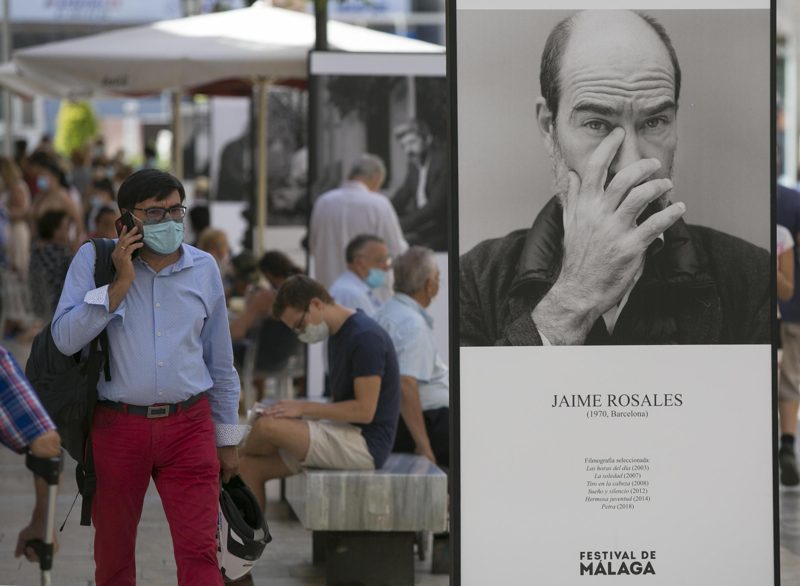 Fotos de los preparativos para el Festival de Cine de Málaga Fotos de los preparativos para el Festival de Cine de Málaga