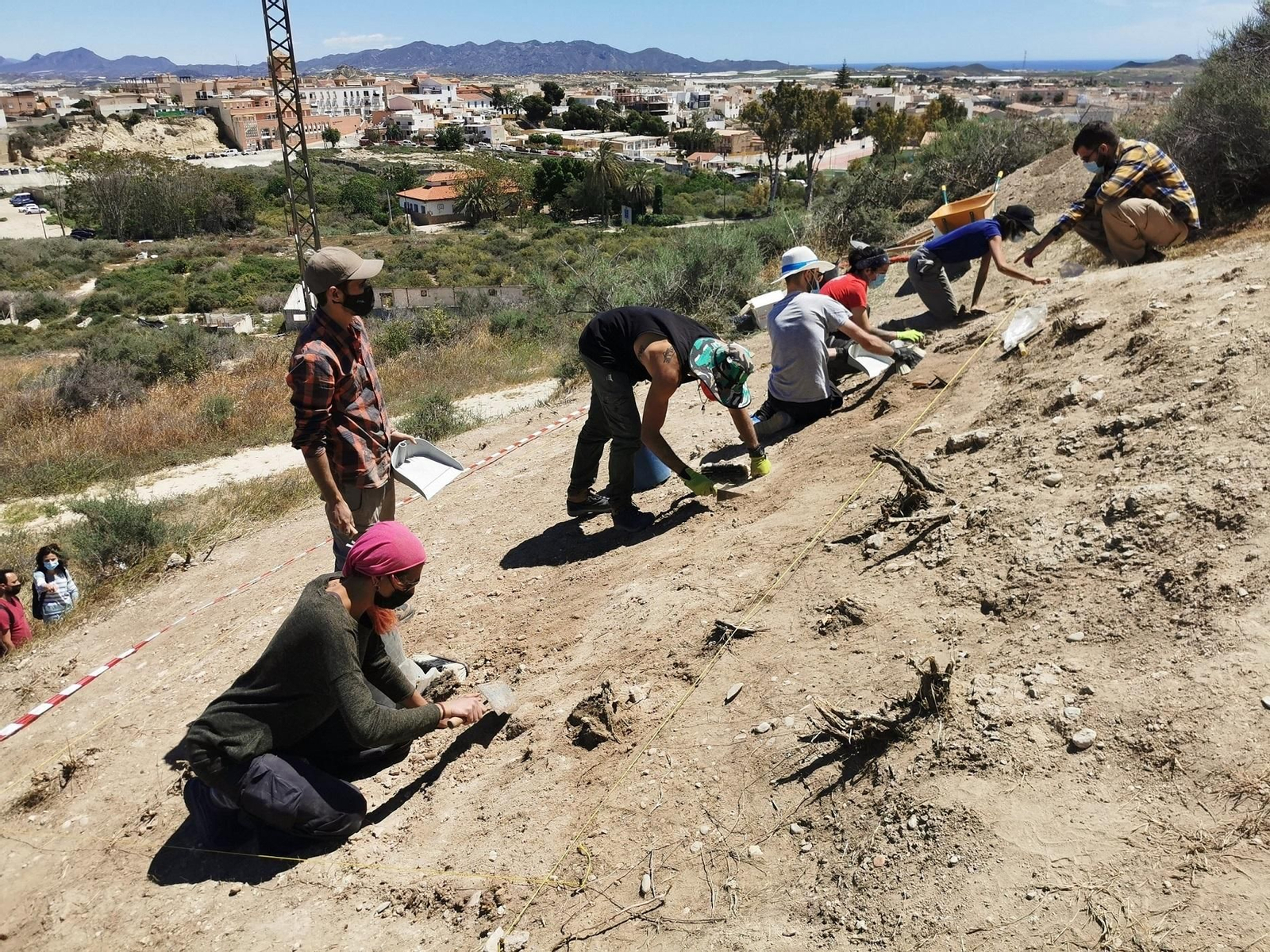 Trabajos en el Cerro del Espíritu Santo de Vera. Trabajos en el Cerro del Espíritu Santo de Vera.