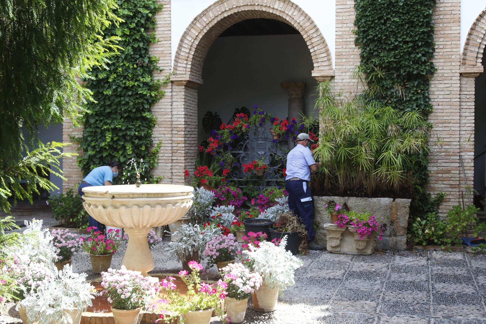 Las fotografías de los primeros paseos por el Palacio de Viana de Córdoba tras el confinamiento