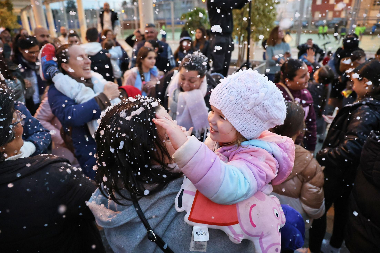 Imágenes de la última nevada de la Navidad en Huelva