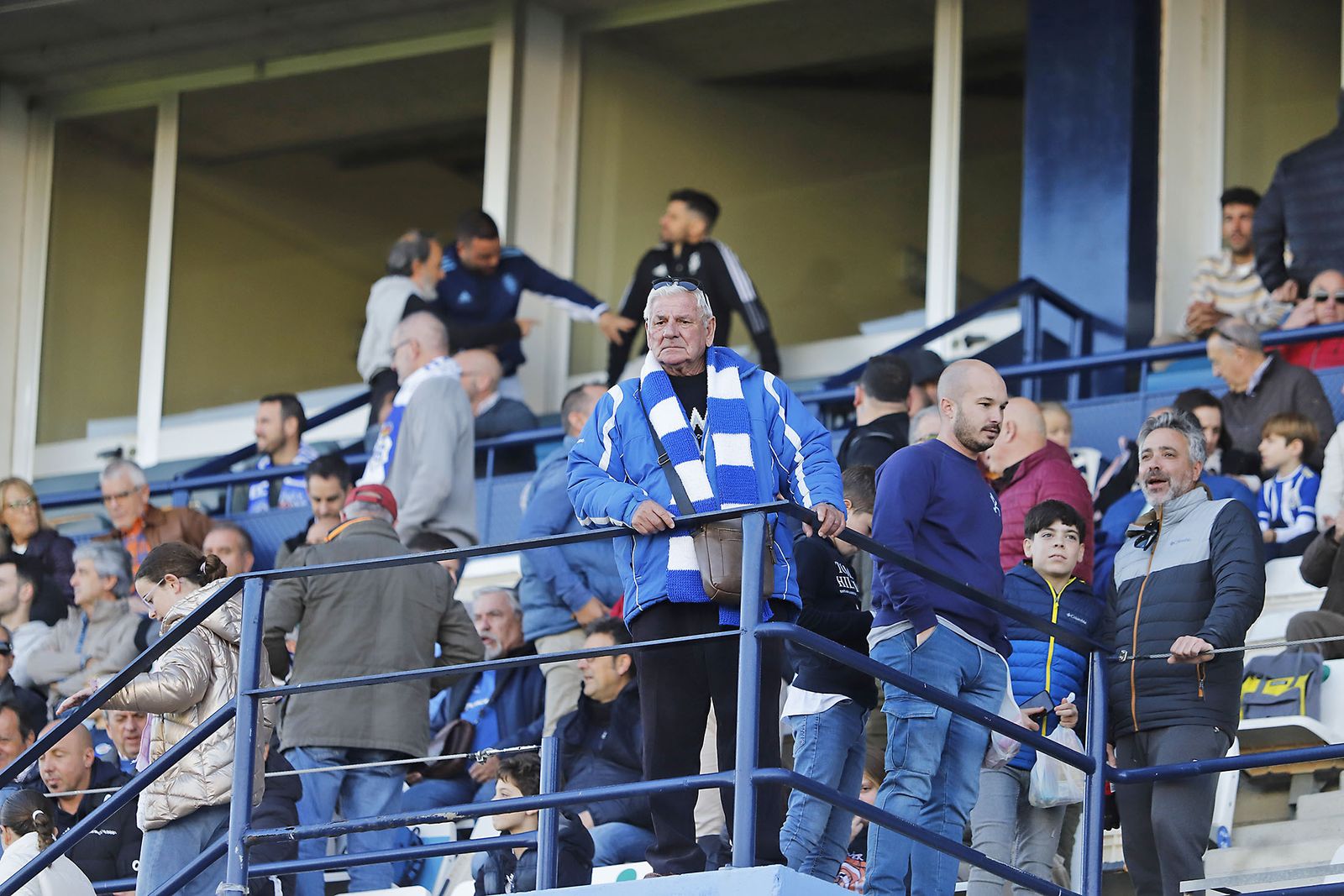 Imágenes del ambiente en el encuentro entre el Recreativo de Huelva y el Real Murcia