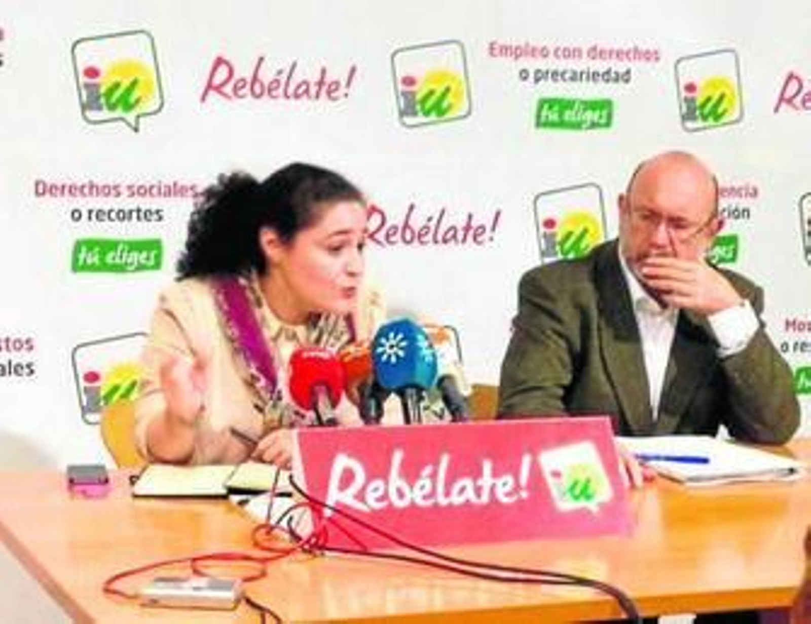 Inmaculada Nieto e Ignacio García, durante la rueda de prensa de ayer.