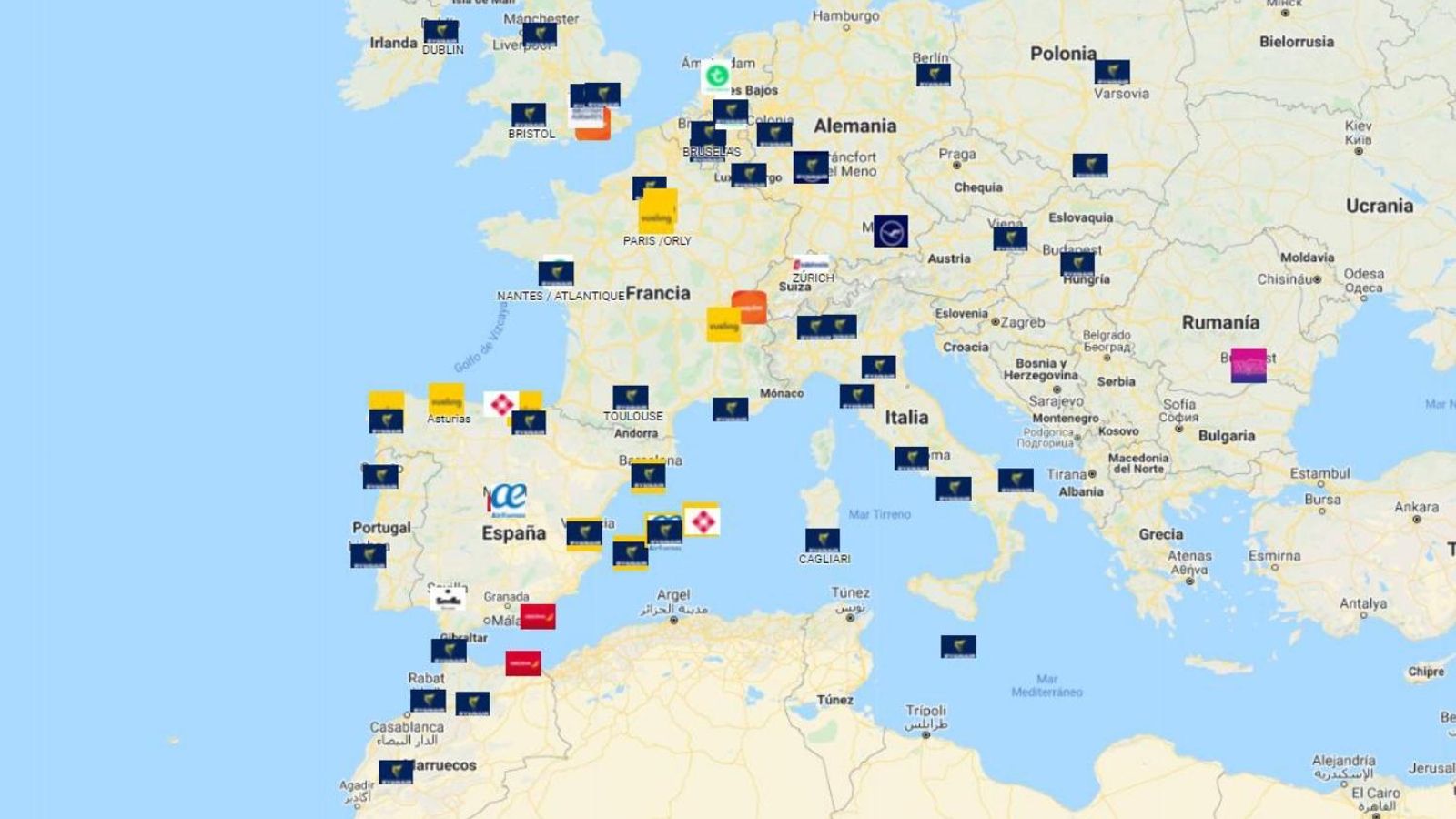 Vuelos desde Sevilla en octubre