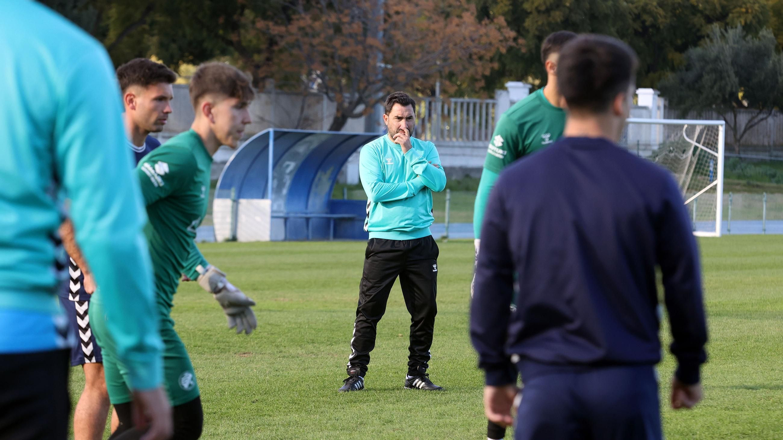 Primer entrenamiento de Antonio Fernández Rivadulla al mando del Xerez DFC