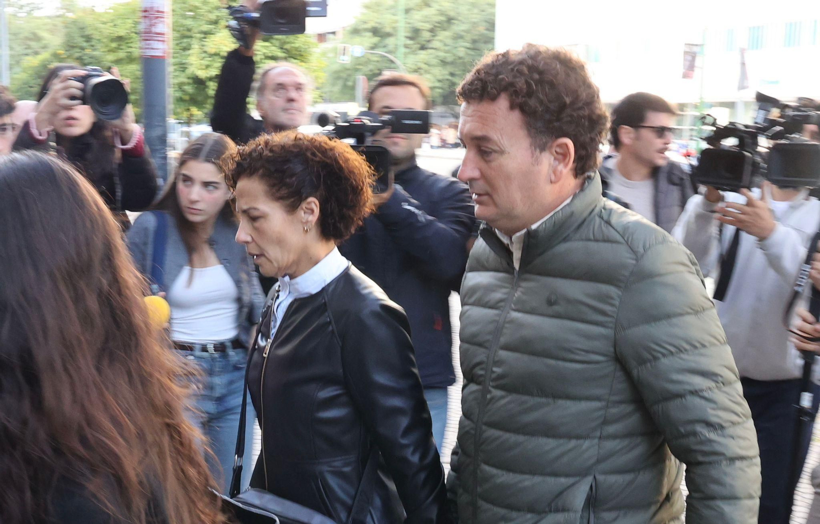 Los padres de Sandra Peña llegan al Juzgado de Menores