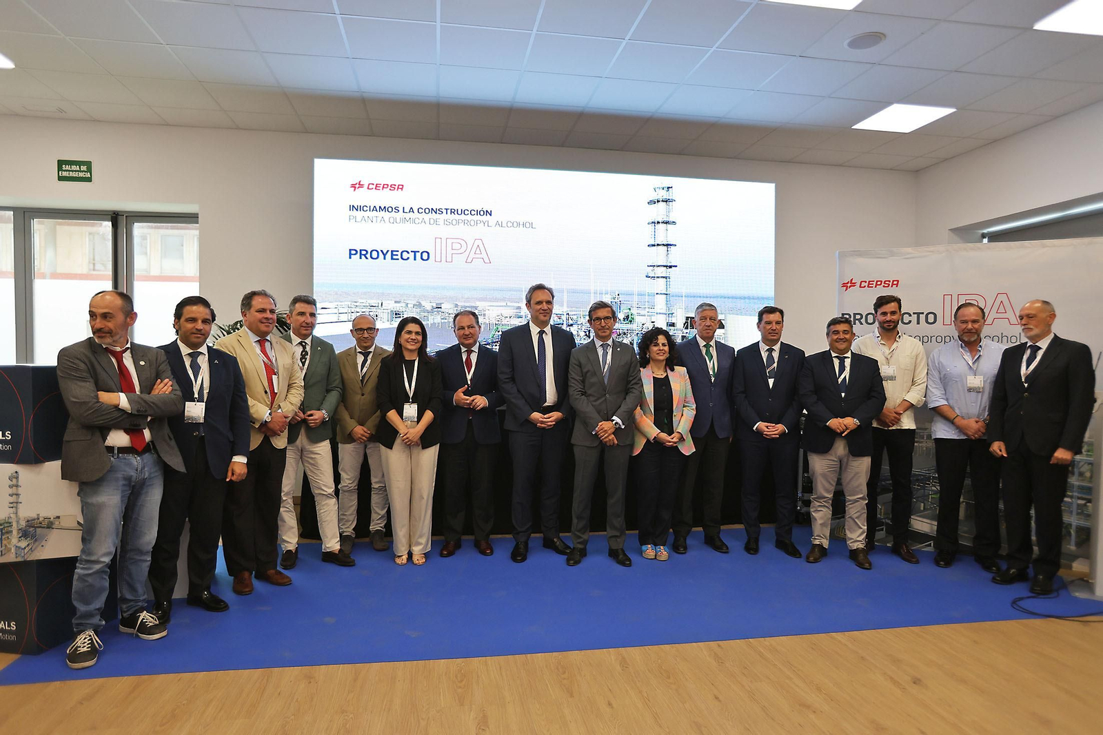 Imágenes de la presentación de la nueva planta de alcohol isopropílico (IPA) de CEPSA en Huelva