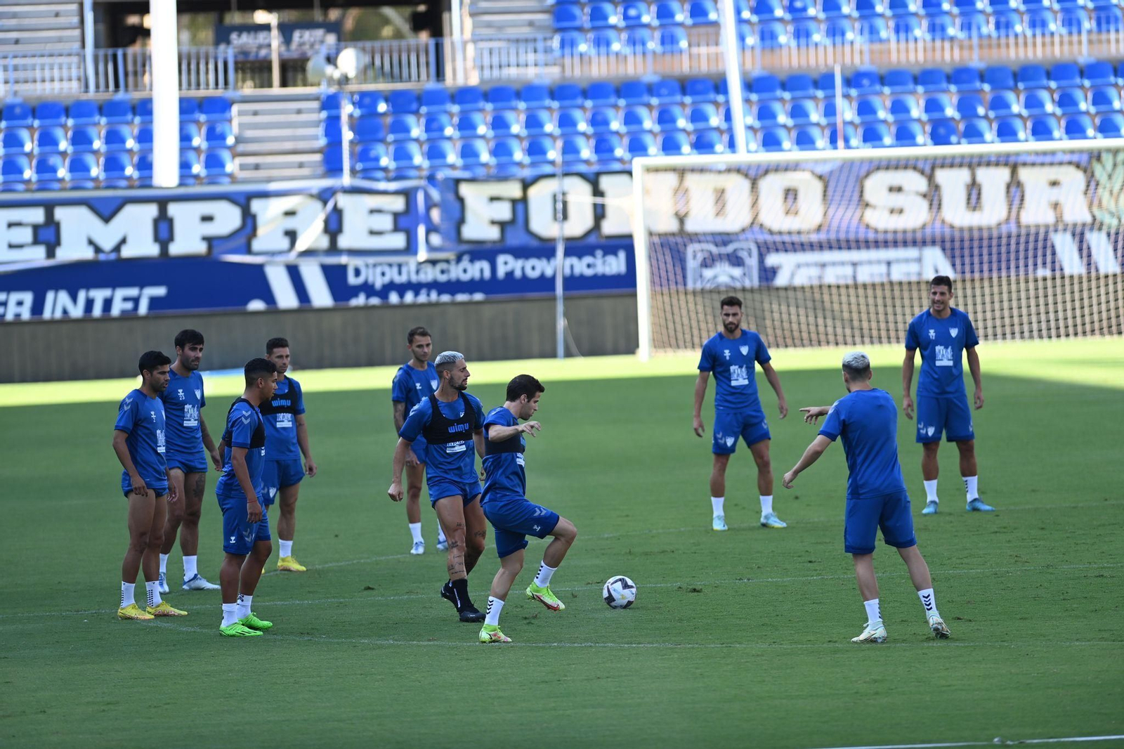 Así trabaja el Málaga CF antes de visitar al CD Mirandés