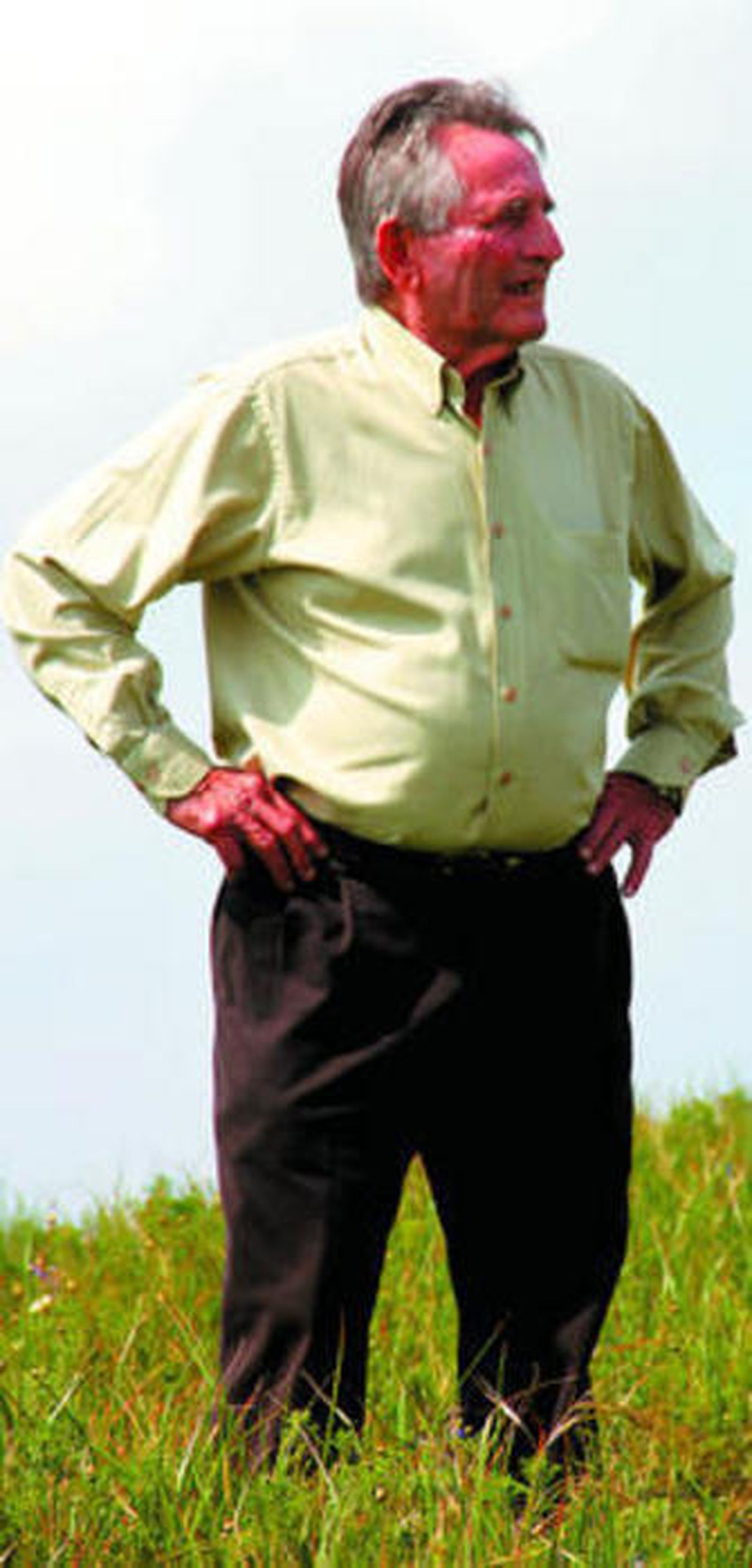 Andrés Amar, el pasado lunes en La Vigía, en el municipio de Conil.