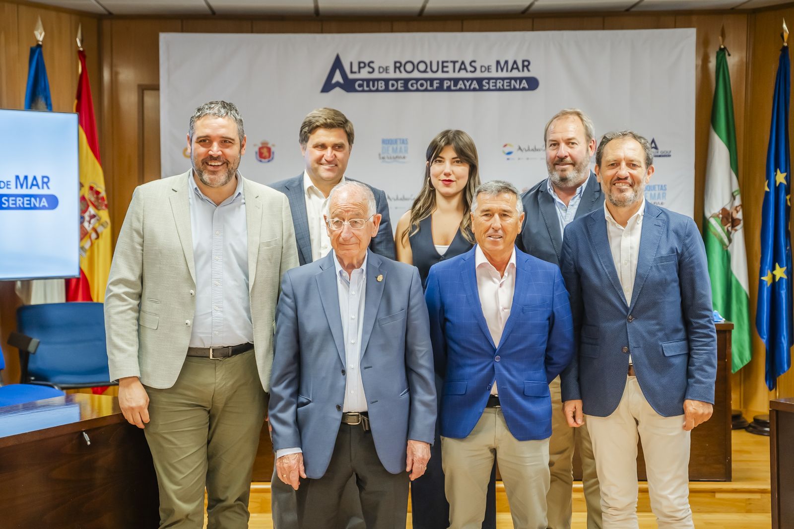 Presentación del torneo de golf Alps Tour, que se celebra en Roquetas entre el 29 y el 31 de mayo.