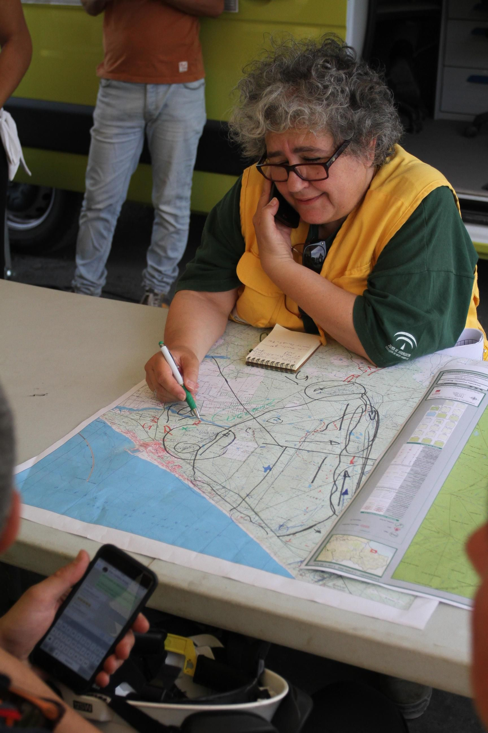 Las imágenes del incendio en Moguer y Mazagón