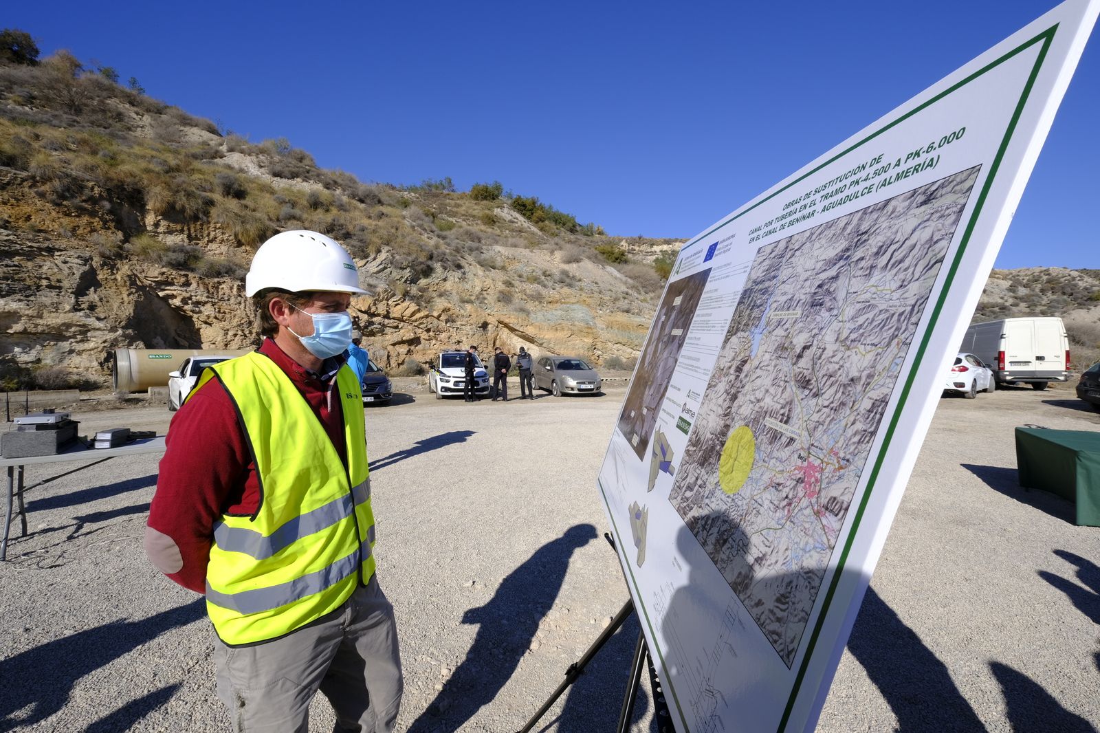 Fotogaleria visita obras Canal de Benínar. Berja (Almería)