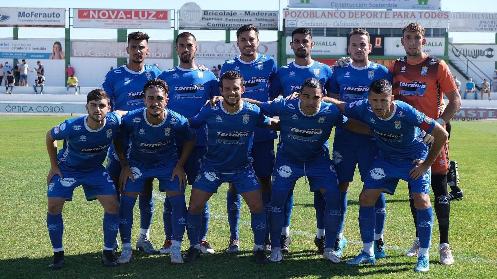Formación inicial que ha presentado el Xerez CD en Pozoblanco.
