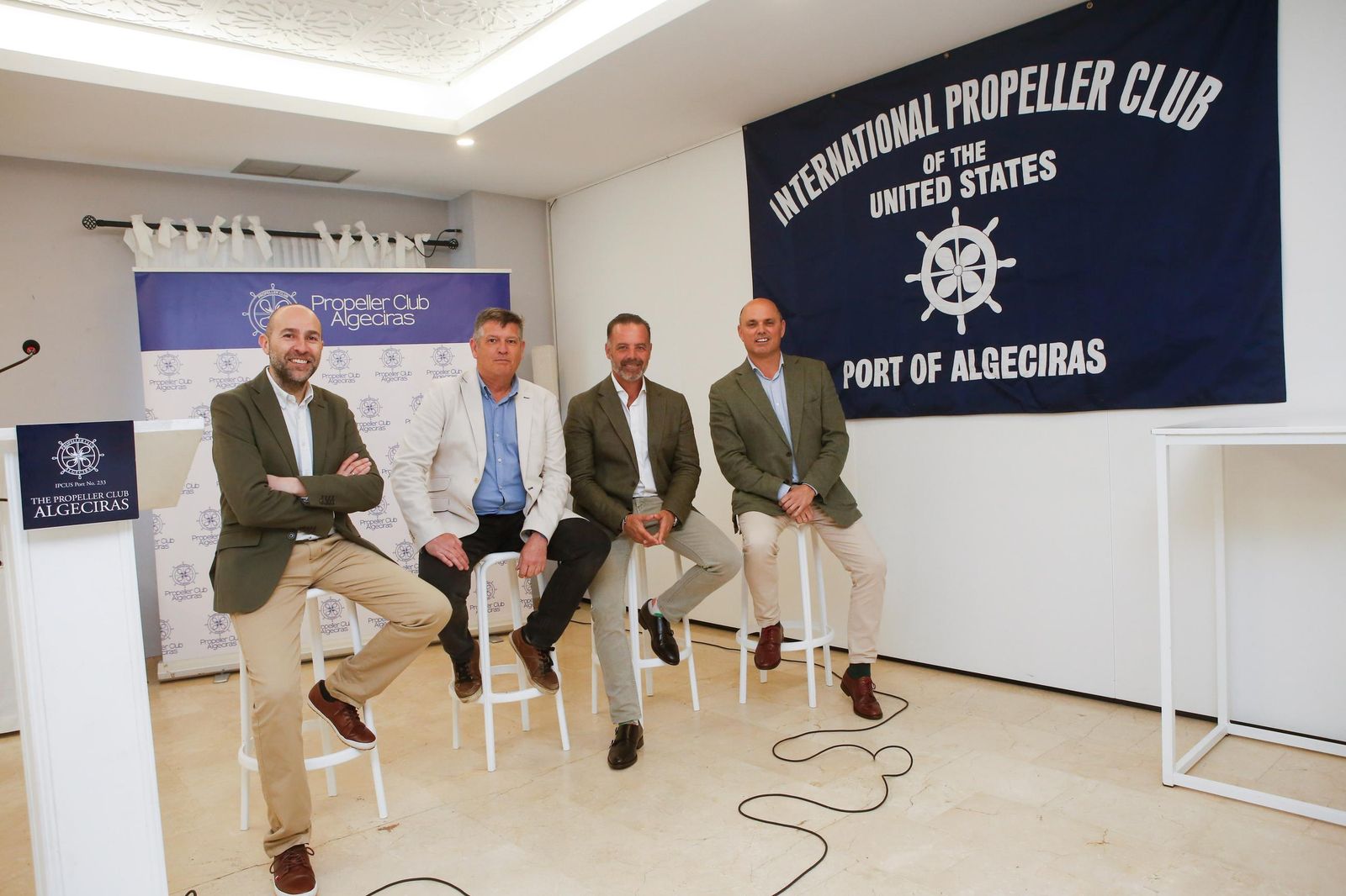 Las fotos de la mesa redonda del Propeller Club de Algeciras con José Antonio Fernández, Manuel Cózar y José Manuel Tejedor