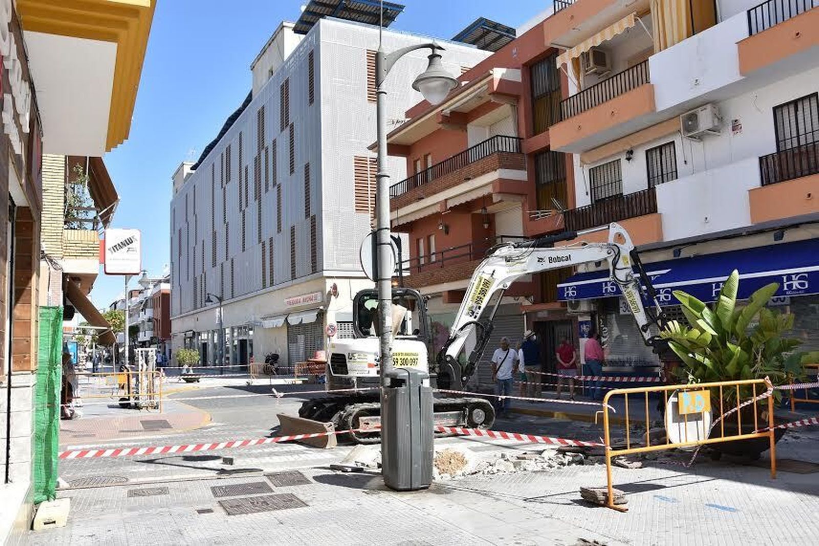 Obras de accesibilidad en la calle Ancha