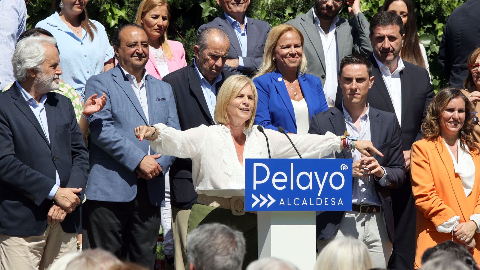 María José García-Pelayo, durante la presentación de la candidatura del PP a las municipales.