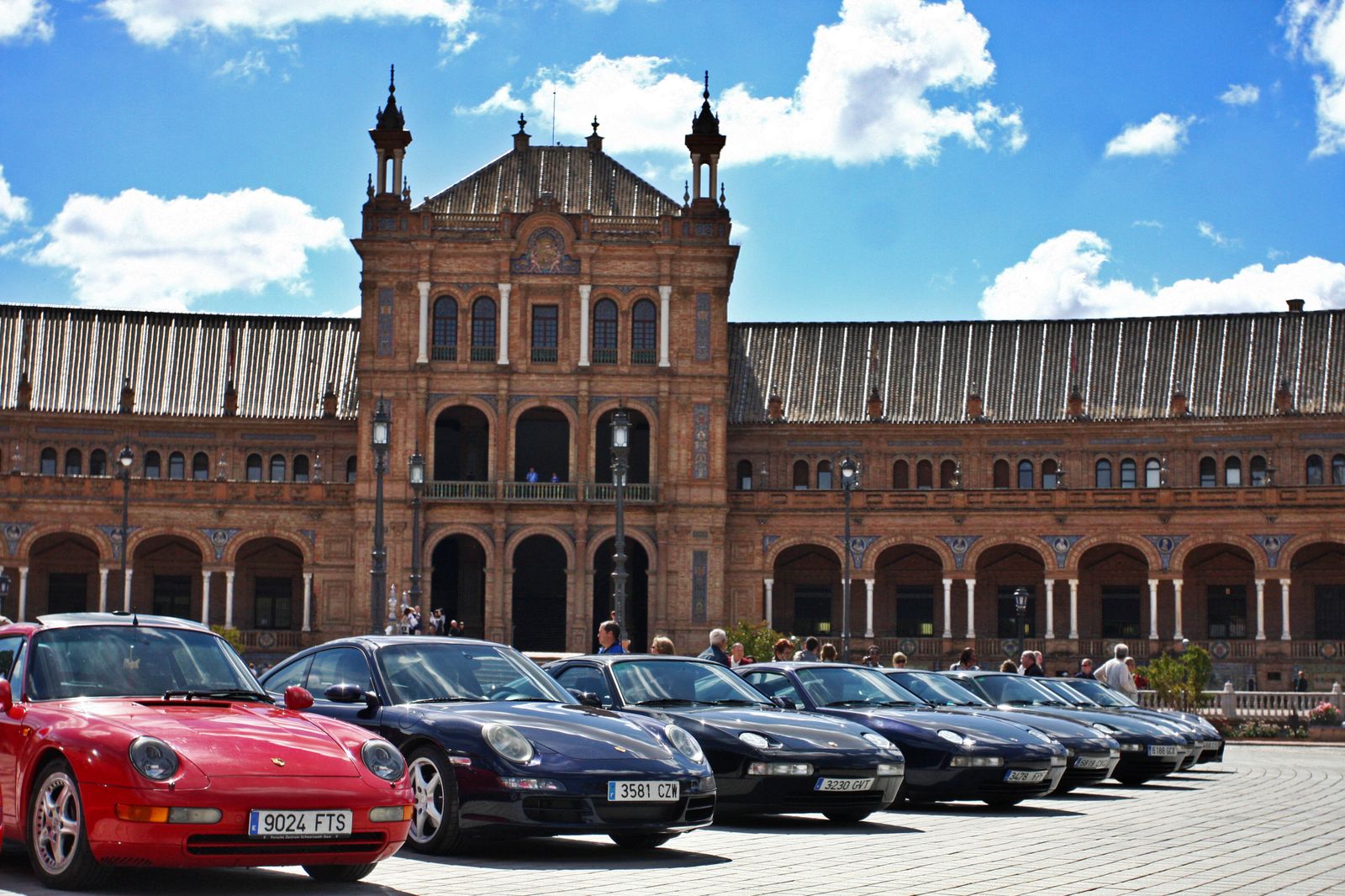 Una exhibición anterior organizada por Porsche en 2013 también en la Plaza de España