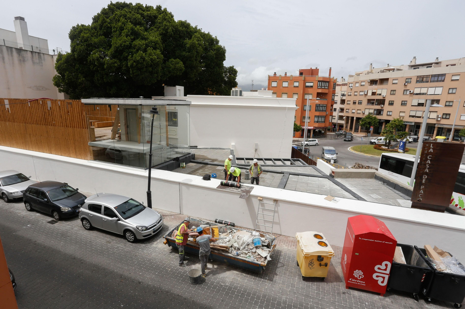 Las obras del Centro de Interpretación Paco de Lucía, esta semana. Las obras del Centro de Interpretación Paco de Lucía, esta semana.
