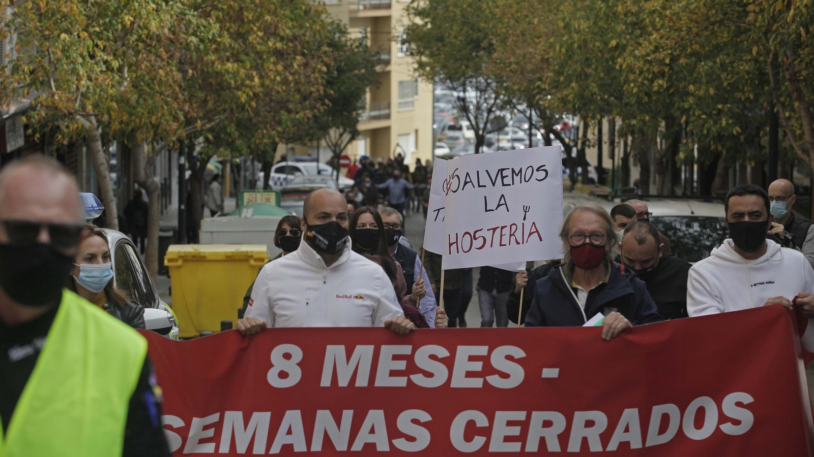 Fotos de la manifestación de la hostelería en Algeciras