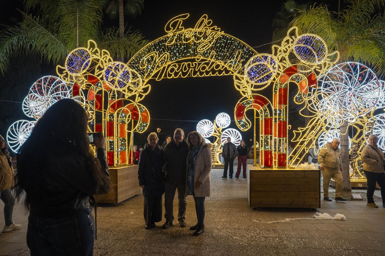 Las mejores imágenes del encendido navideño en Almería