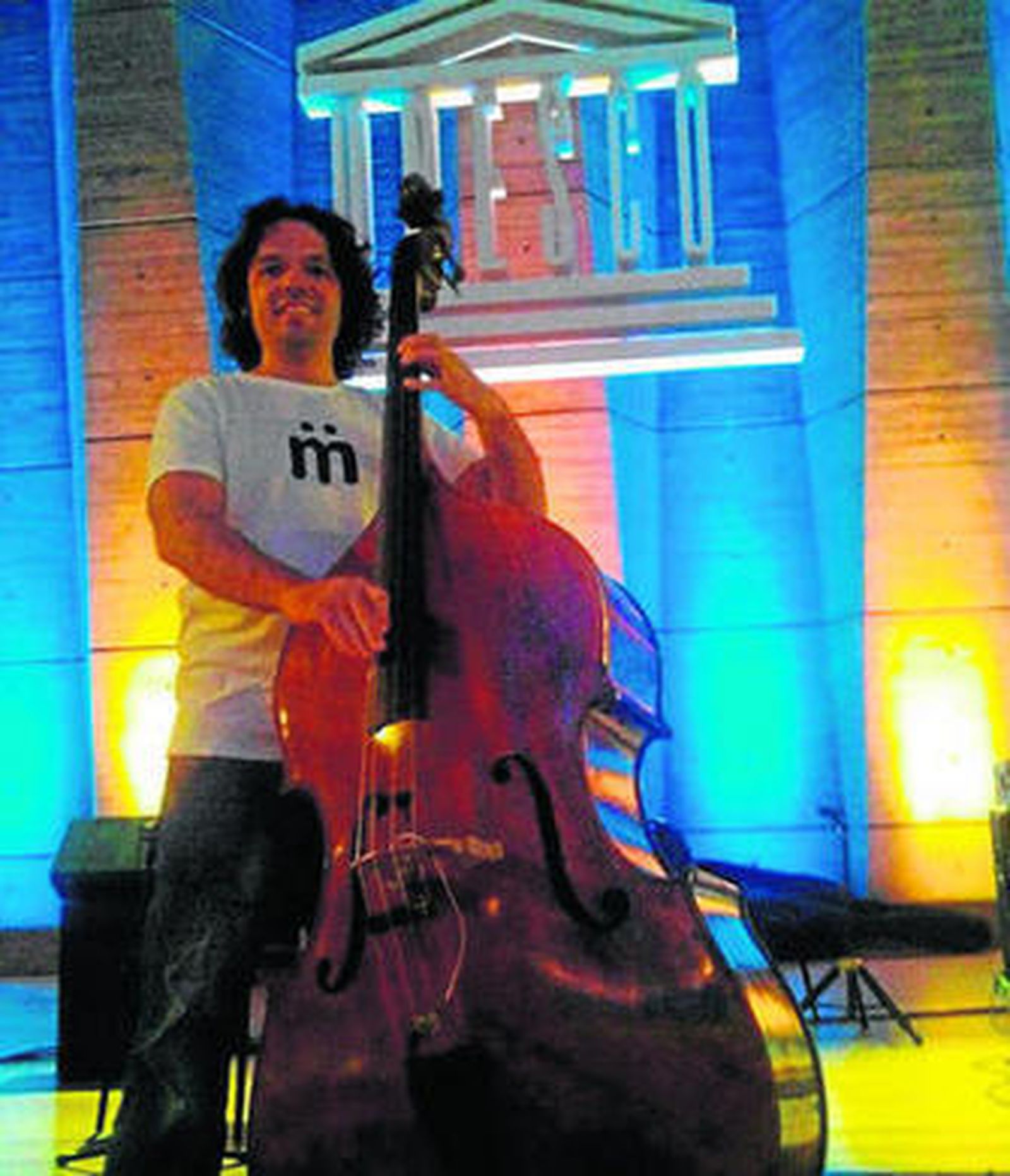 El contrabajista onubense Pablo Báez.