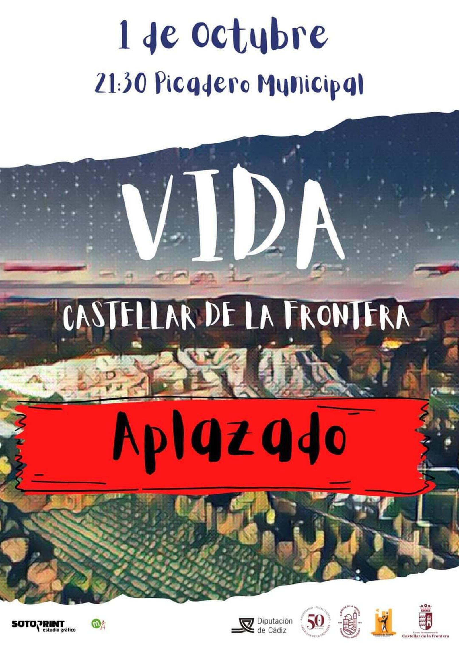 Aplazamiento del espectáculo 'Vida'.