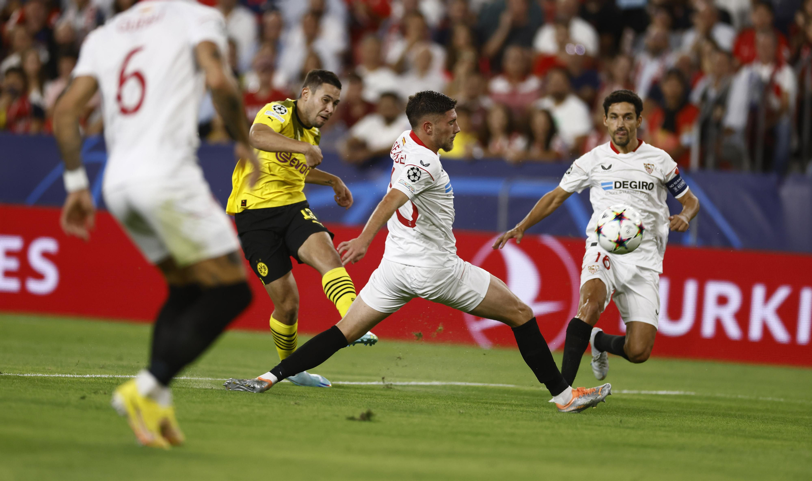 Las imágenes del Sevilla fc-Borussia