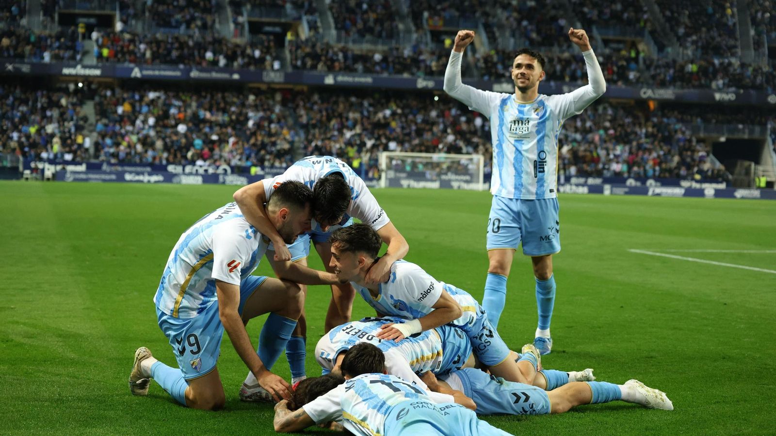 El Málaga CF-CD Tenerife, en fotos