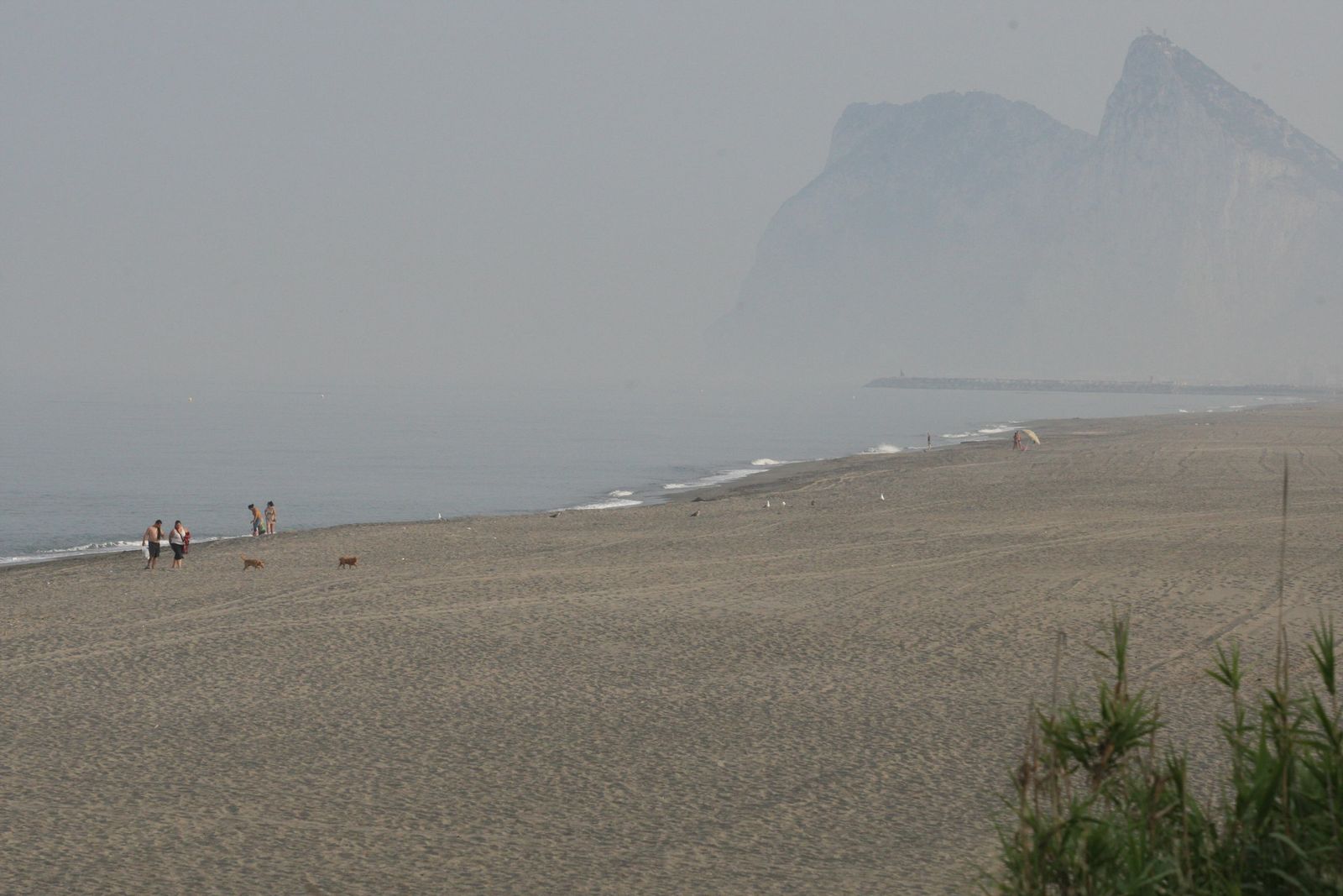 La playa de el Burgo, en La Línea