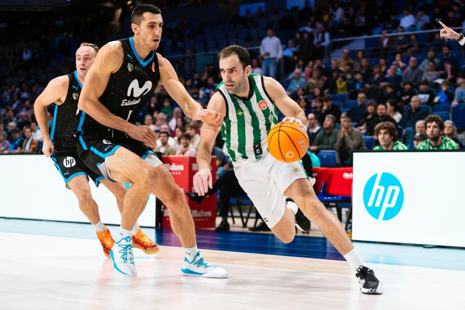 Lance del último encuentro entre el Betis Baloncesto y el Movistar Estudiantes Lance del último encuentro entre el Betis Baloncesto y el Movistar Estudiantes