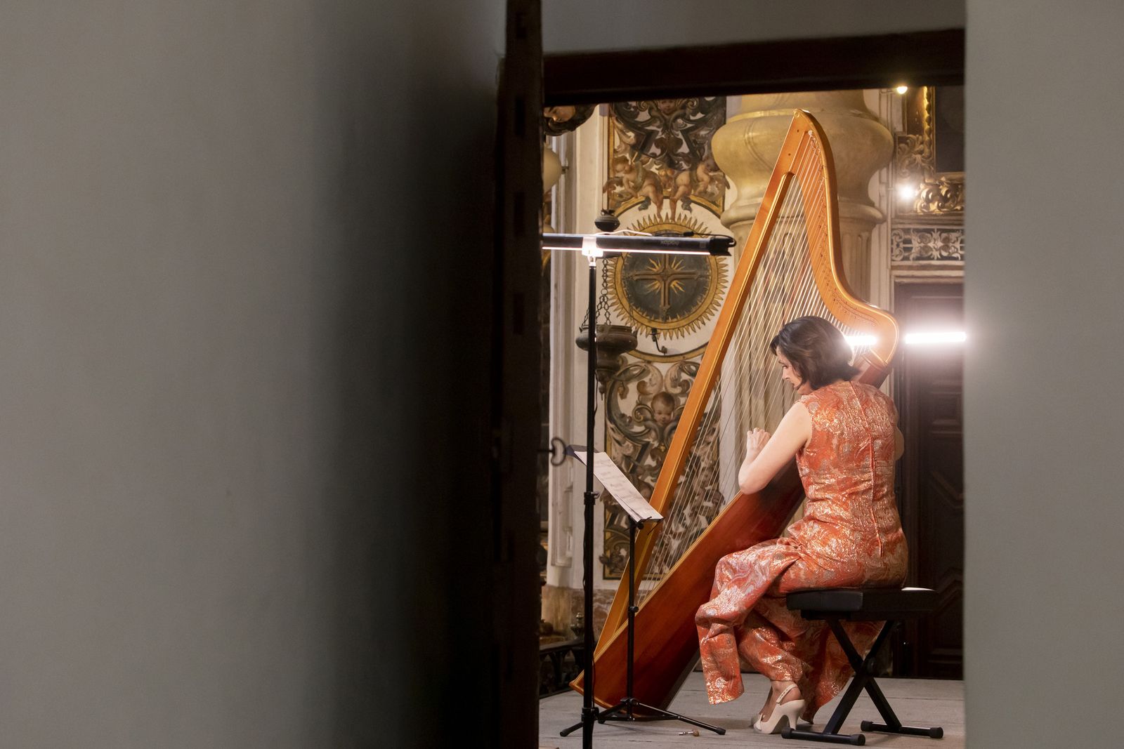 Margret Koell en la iglesia de San Luis