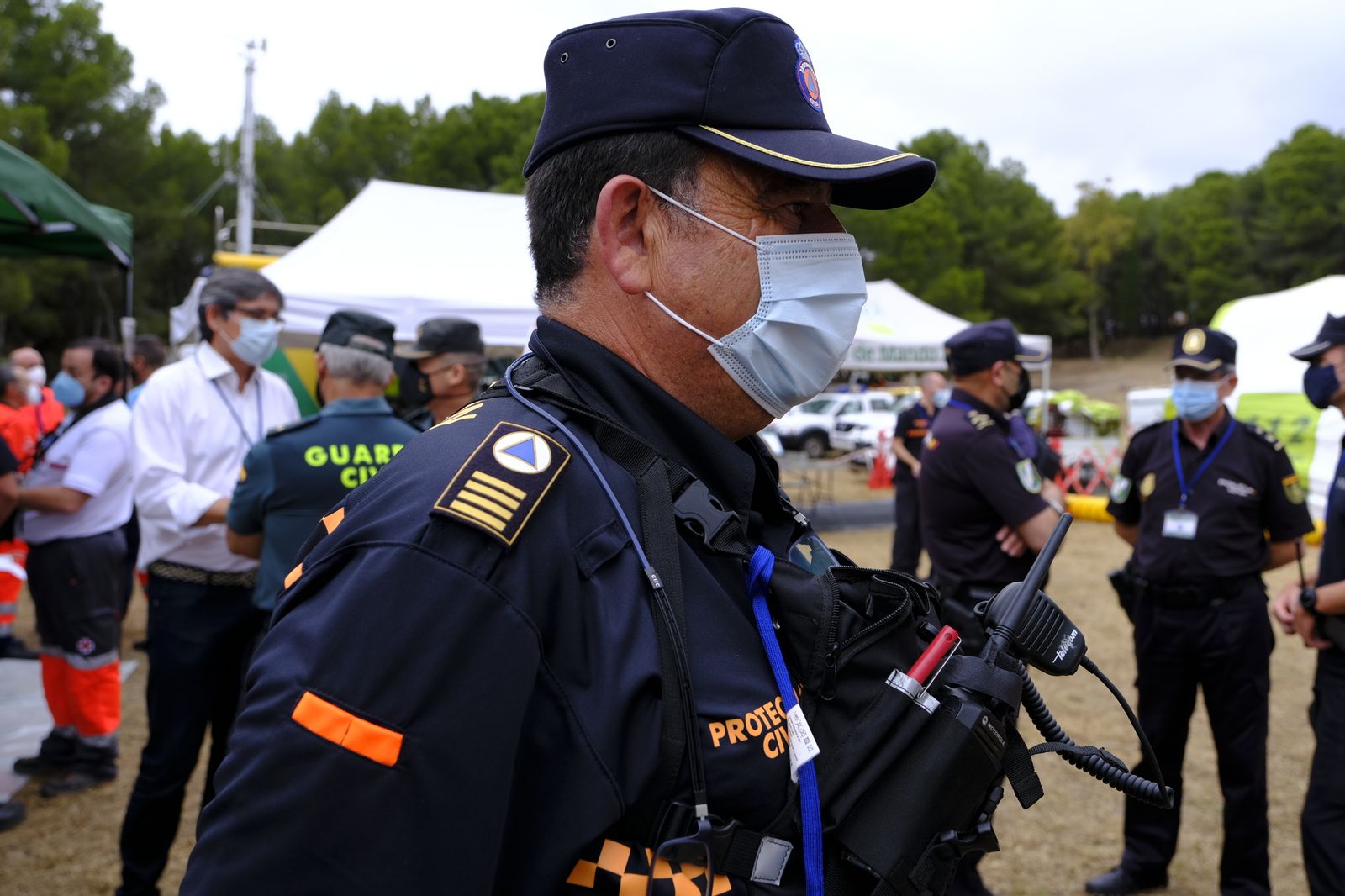Fotogalería simulacro incendio forestal. Parque periurbano de Castala. Berja (Almería)