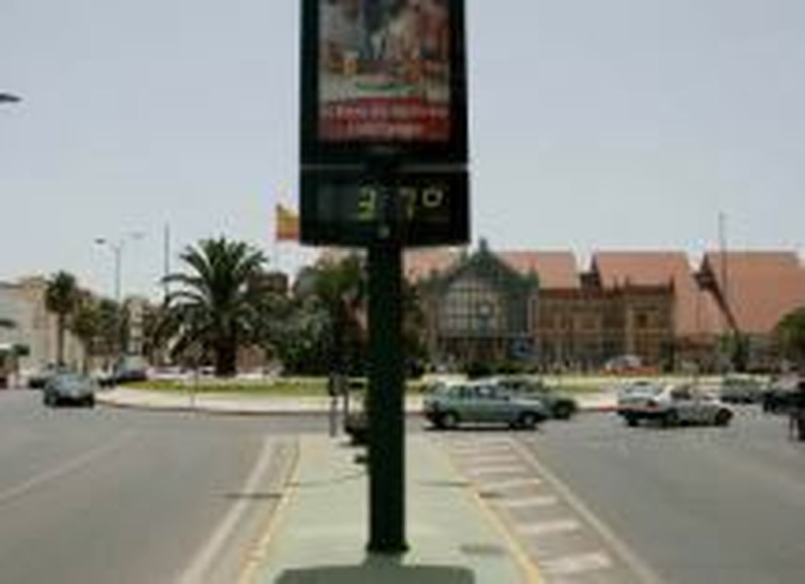 Termómetro de la estación.