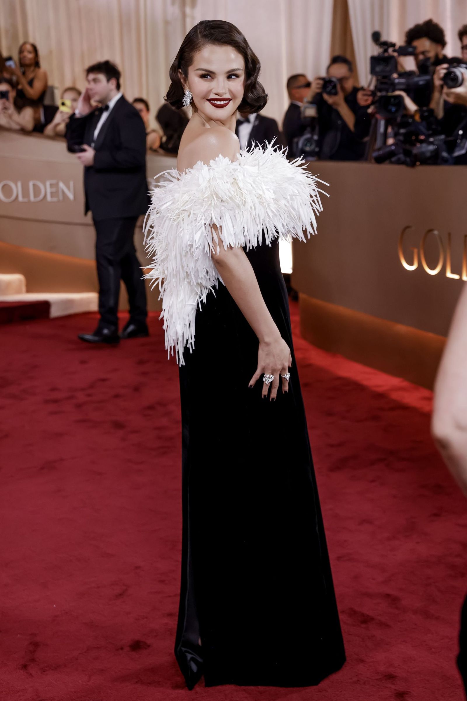 Selena Gómez, clásica y elegante en los Globos de Oro 2026