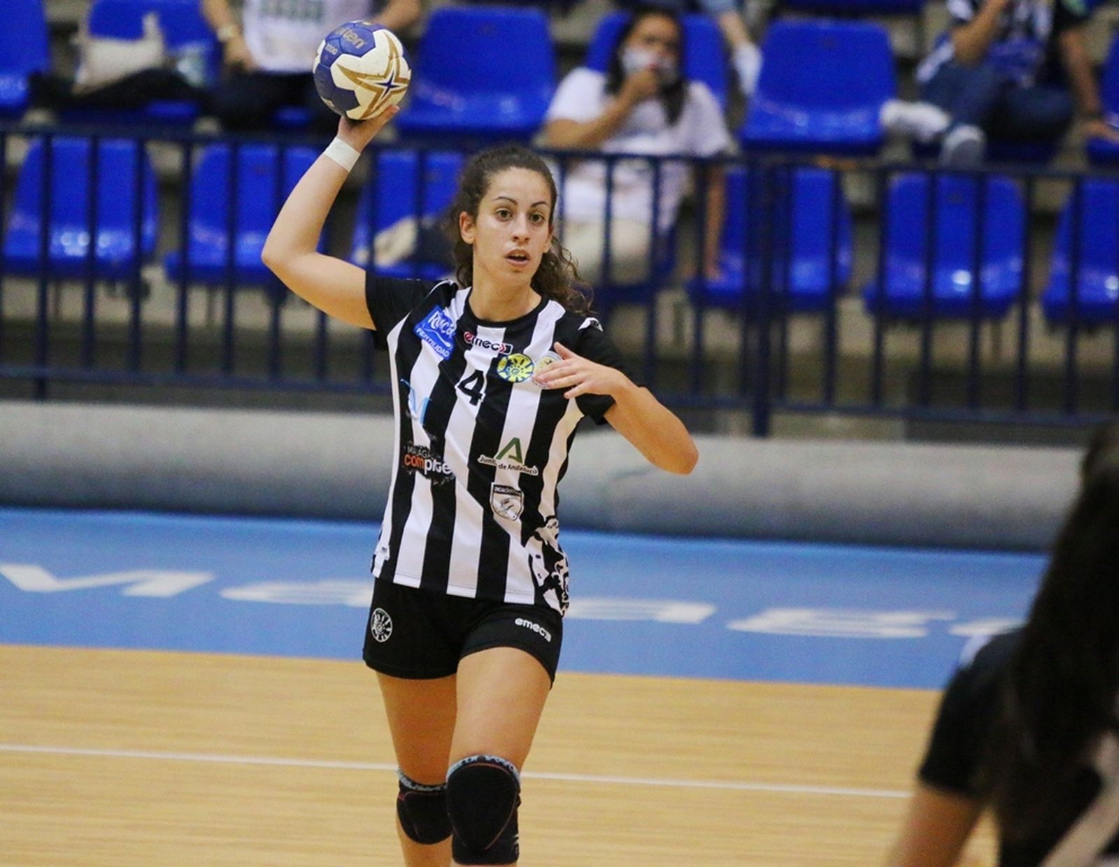 Marta Campos, en un partido con el Málaga Norte en Ciudad Jardín.