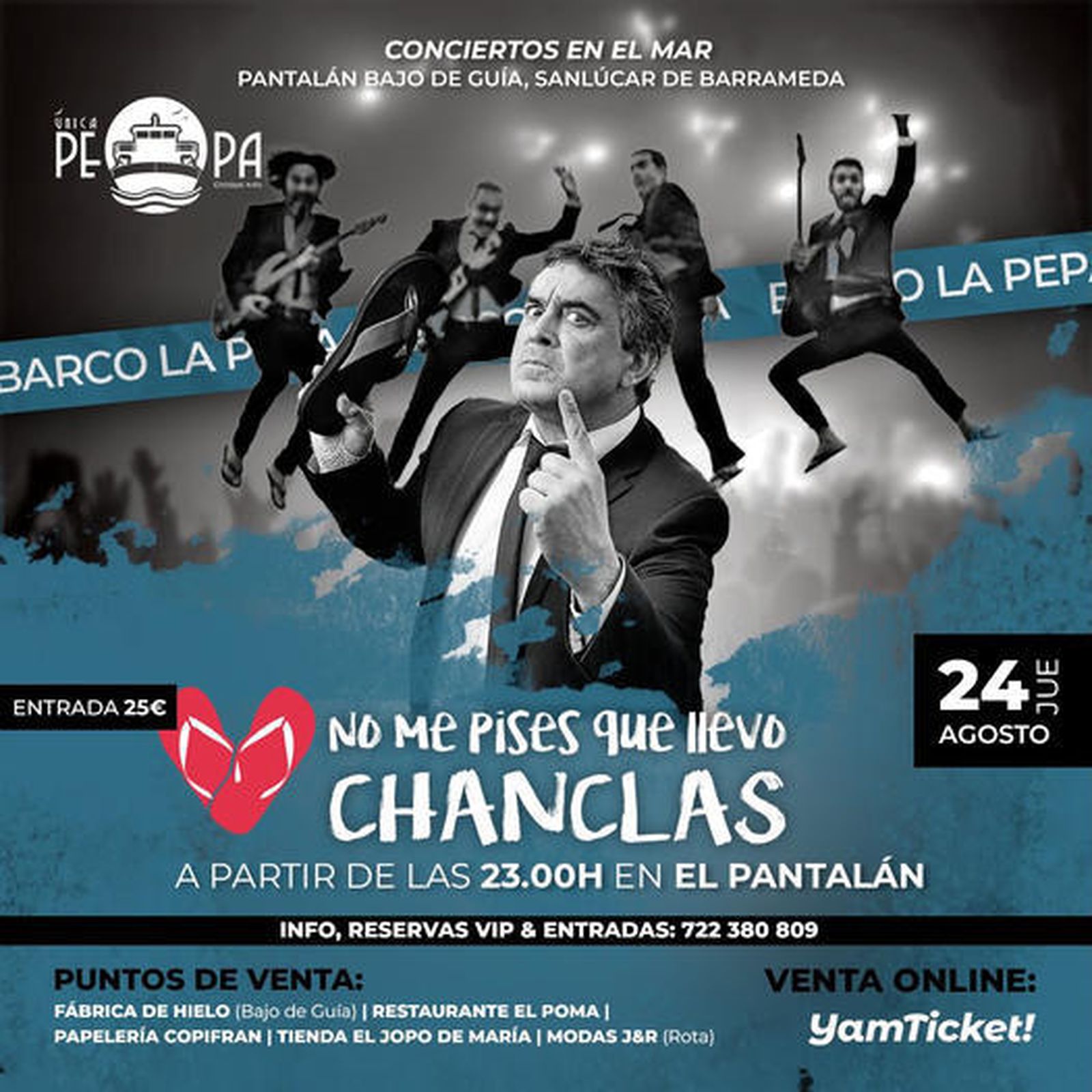 No me pises que llevo chanclas, en Sanlúcar.