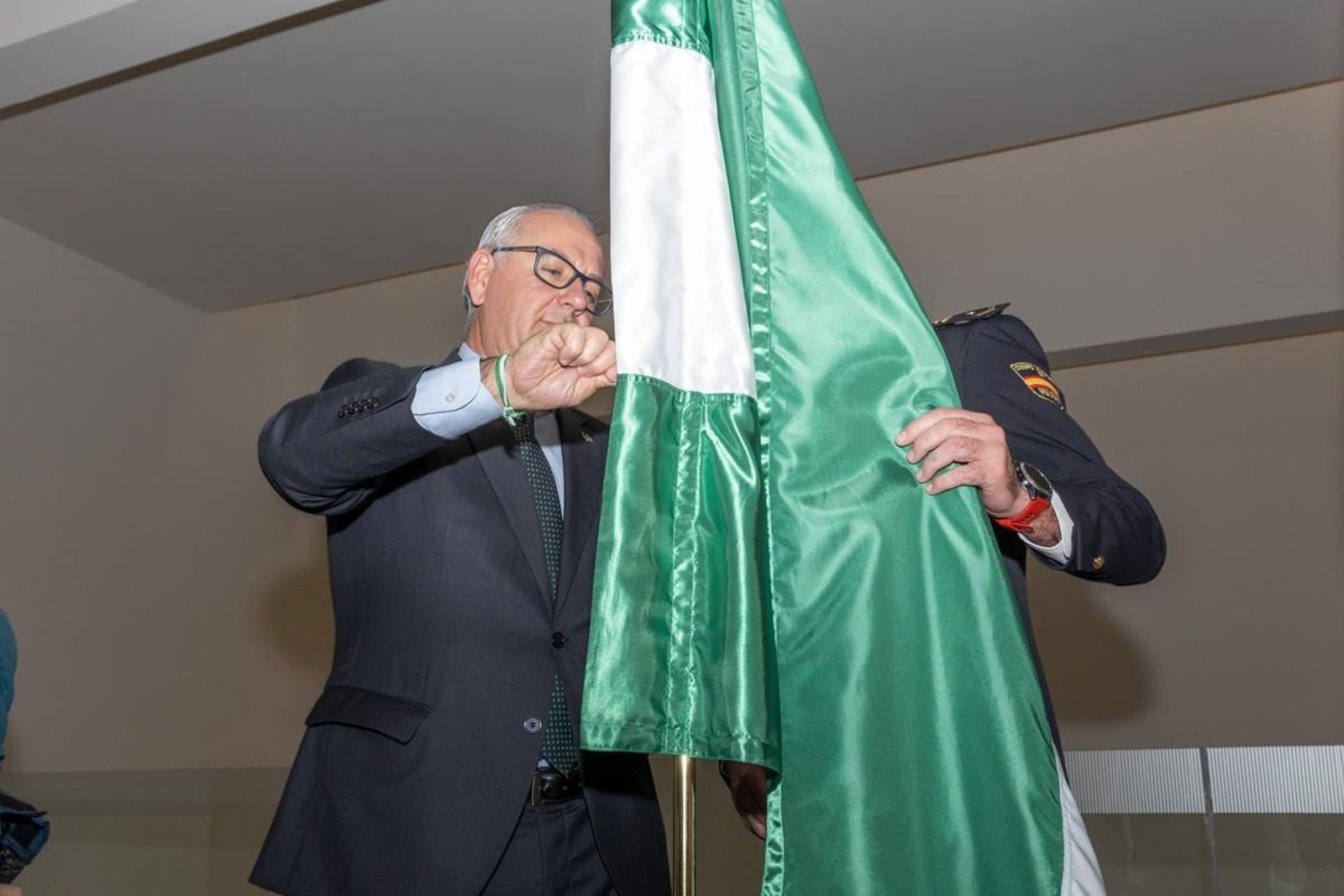 Acto institucional de la Bandera que organiza la Junta de Andalucía en el Museo Íbero