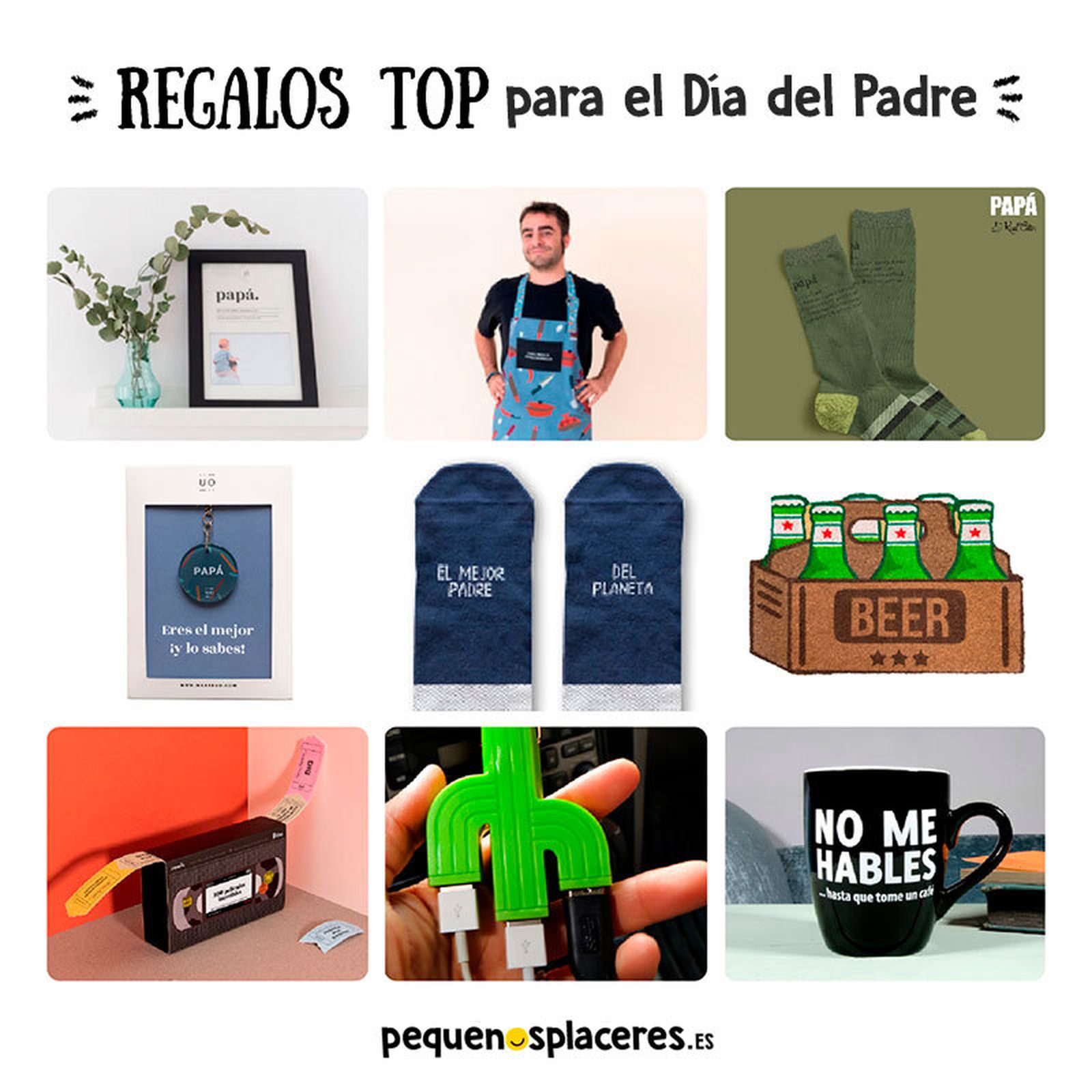 Tanto si estás conviviendo con tus padres, como si estáis en hogares distintos de la ciudad y deseas que le lleven a su hogar un detalle, la empresa Pequeños Placeres puede gestionar el reparto del regalo del Día del Padre. Más de 50 establecimientos de Jerez ofrecen productos alimenticios, textiles y de hogar, entre otros en la web telallevan.com.