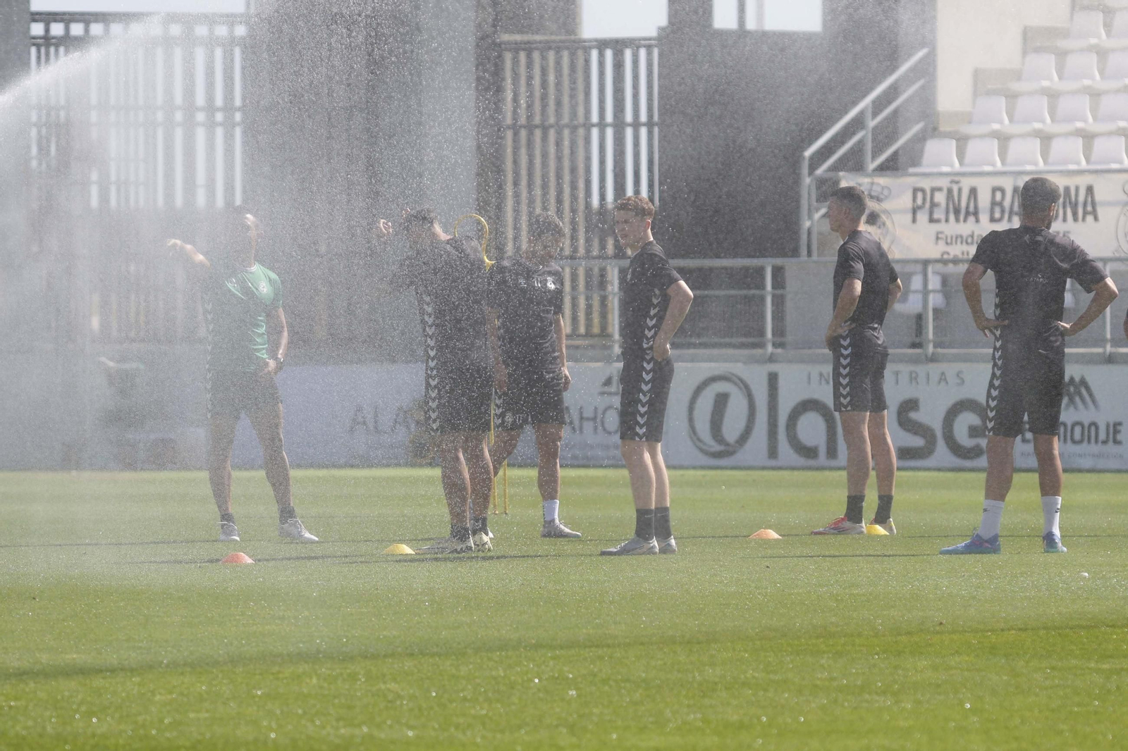 Fotos del último entrenamiento de la Balona antes del decisivo partido ante el líder