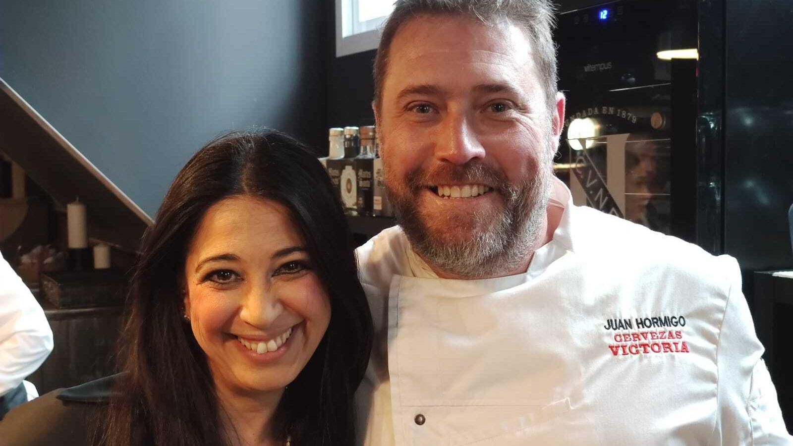 El chef Juan Hormigo junto a su mujer, María José El chef Juan Hormigo junto a su mujer, María José