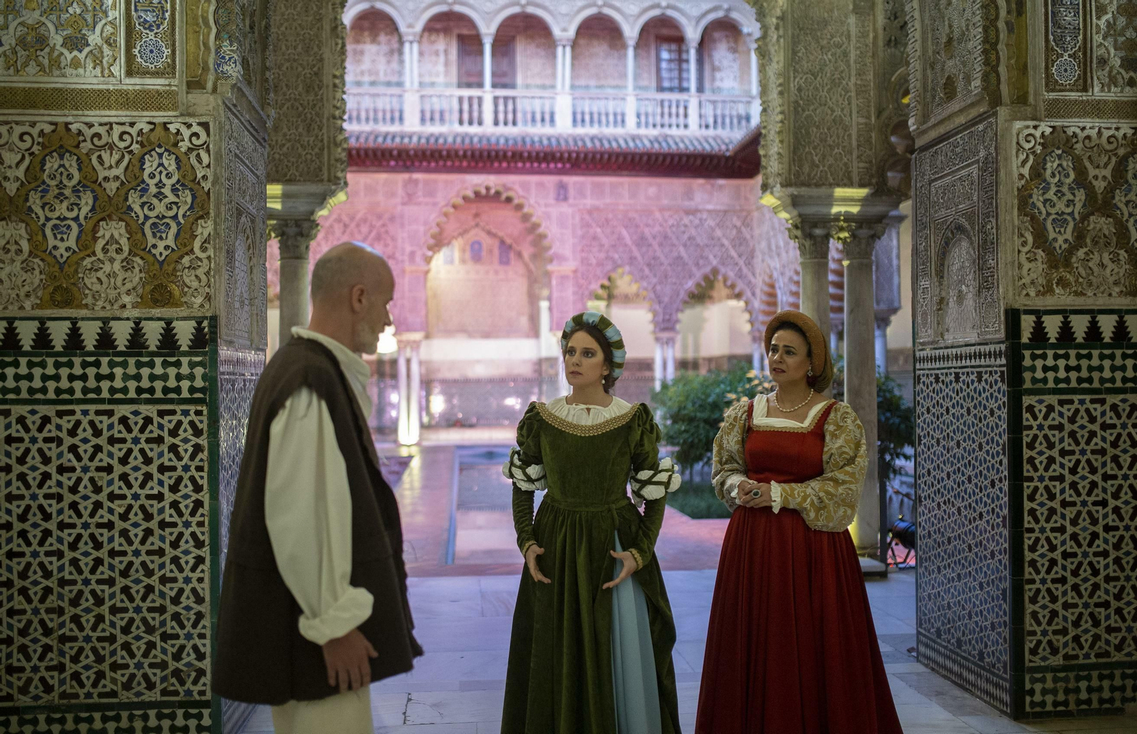 Las visitas teatralizadas nocturnas en el Alcázar de Sevilla con Magallanes como protagonista