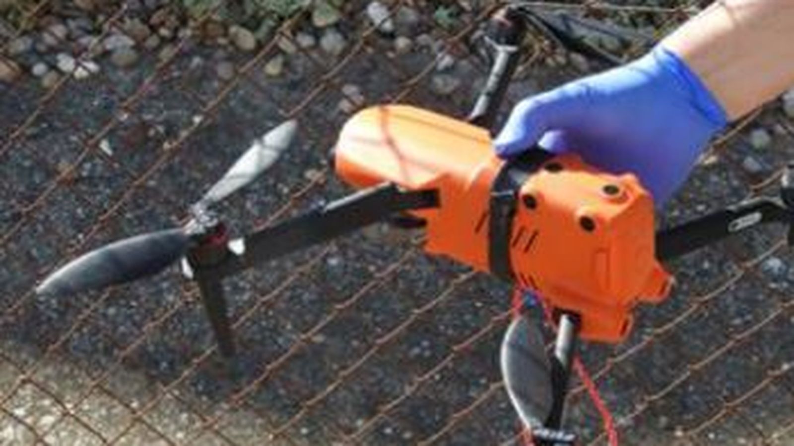 Dron incautado en la cárcel de Córdoba.