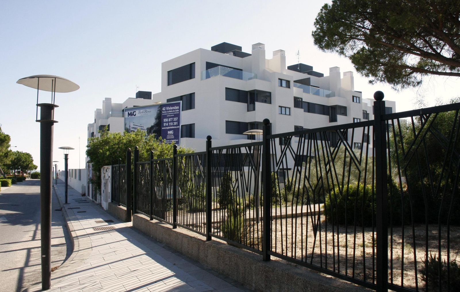 Uno de los edificios de Bahía Blanca, donde se encuentra el chalé Florentino Pérez.