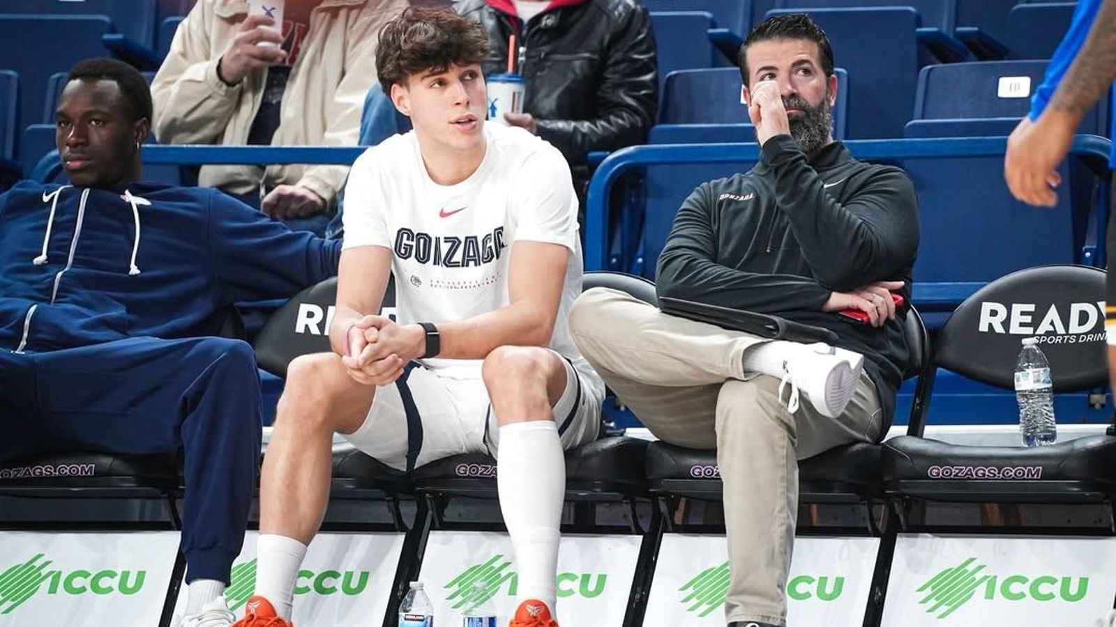 Mario Saint-Supéry, con Jorge Sanz, técnico español.
