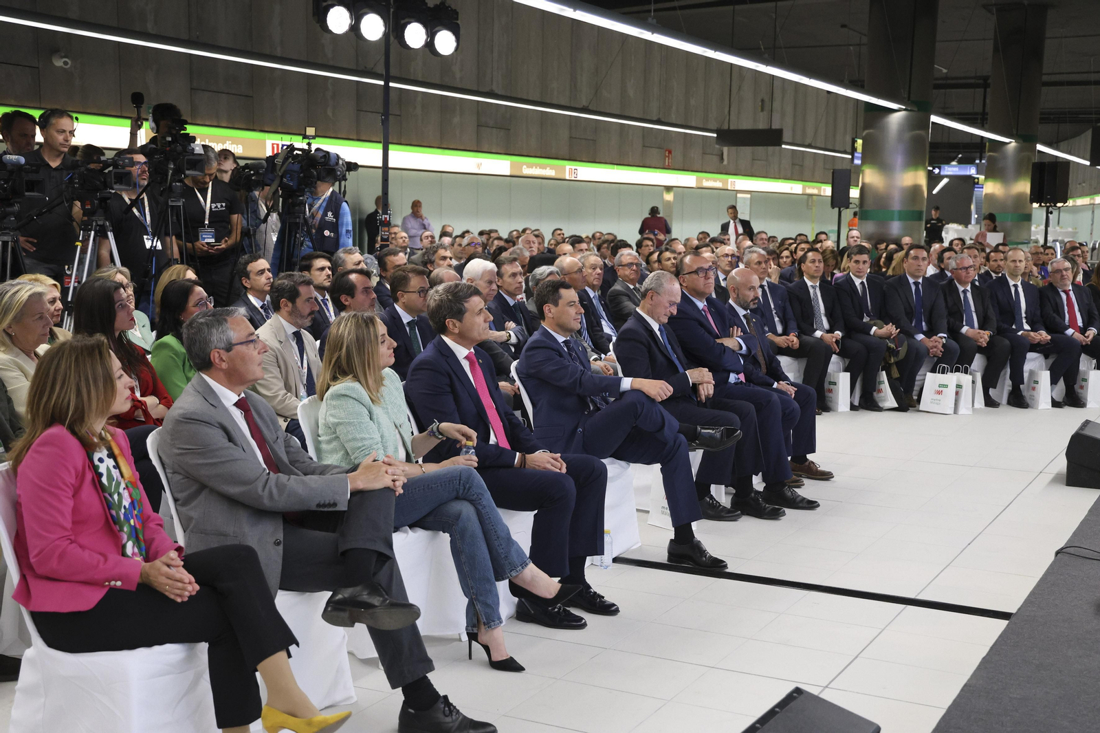 Las fotos de la inauguración del Metro al centro de Málaga
