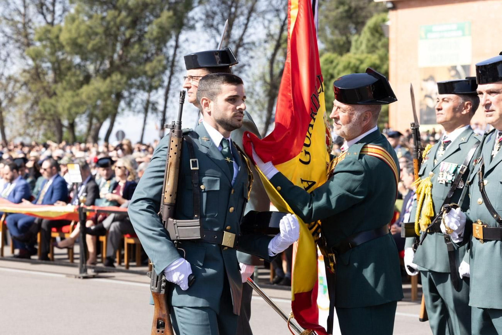 Acto de jura de bandera de la 130ª promoción de guardias civiles de la Academia de Baeza