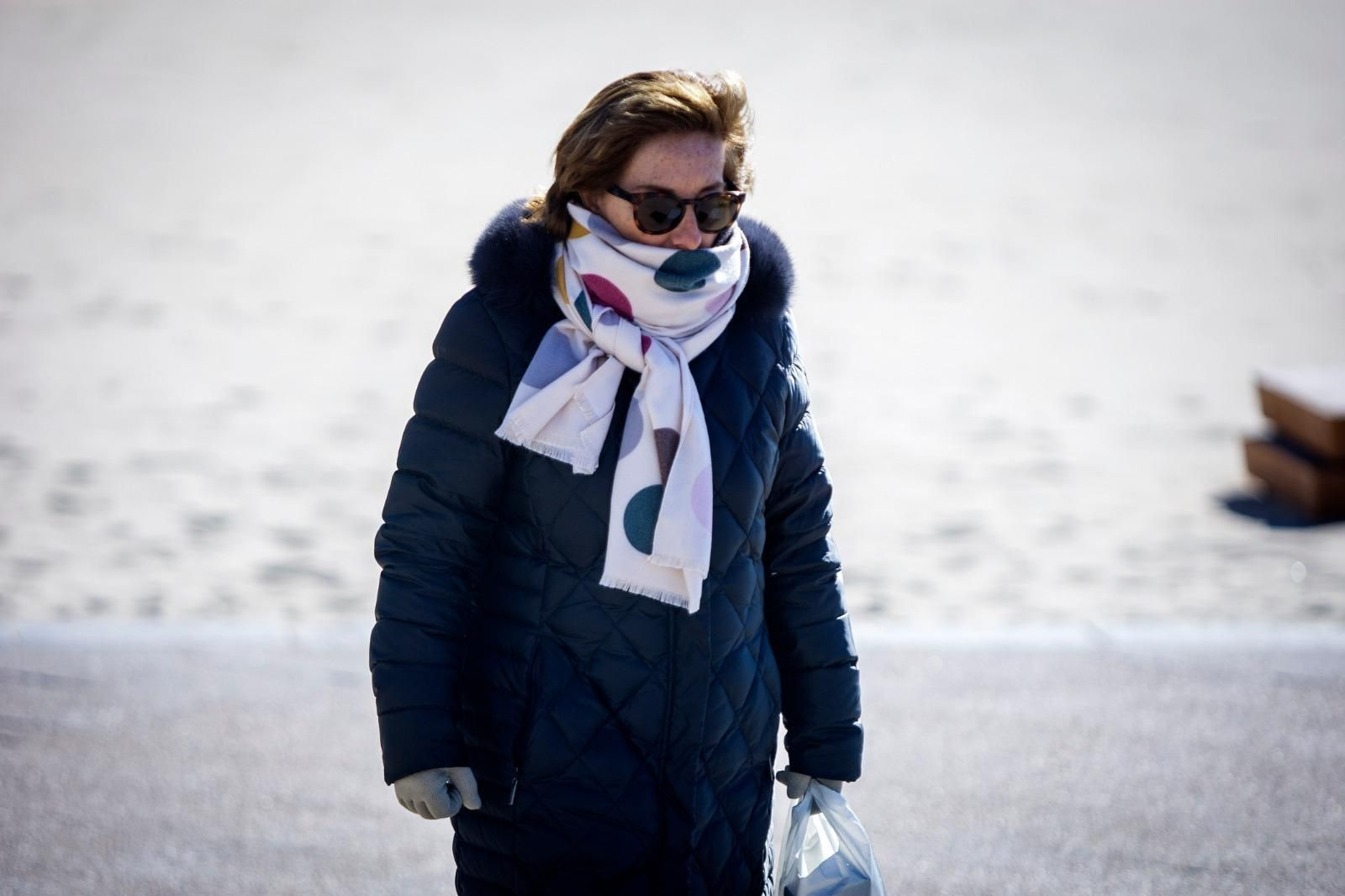 El frío es intenso estos días en Cádiz.