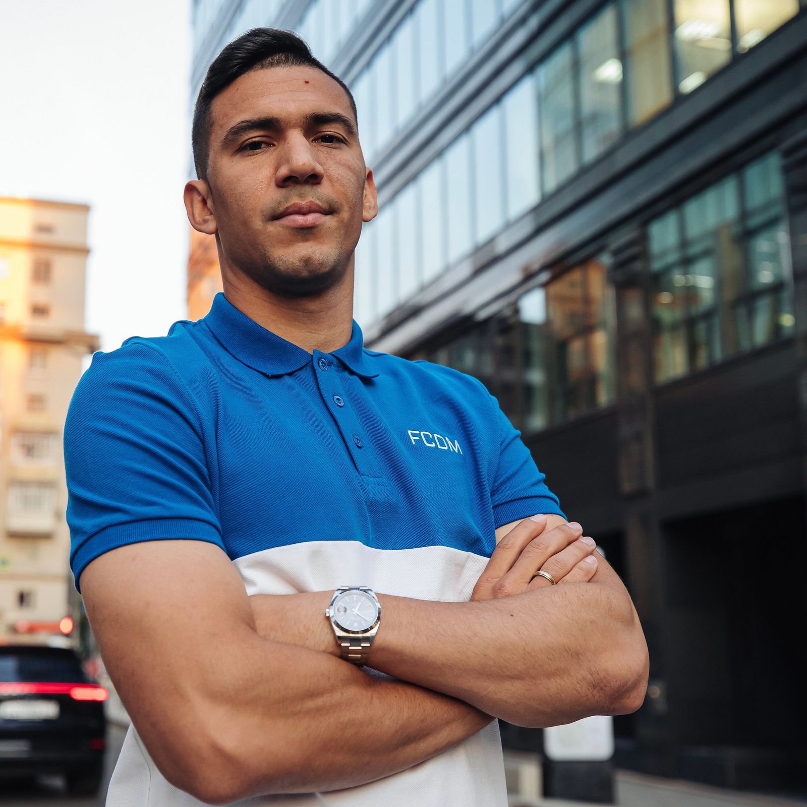 Balbuena posa tras firmar su contrato con el Dínamo de Moscú.